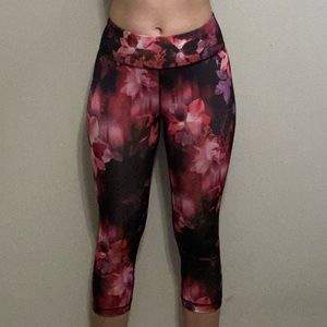 Pink floral leggings!!
